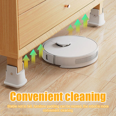 Height Adjustable Furniture Foot Pad With 360 Degree Rotation And Mobility
