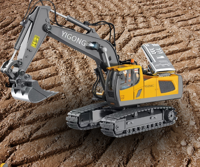 TinyBuilder RC Excavator Toy Durable Remote Control Construction Vehicle