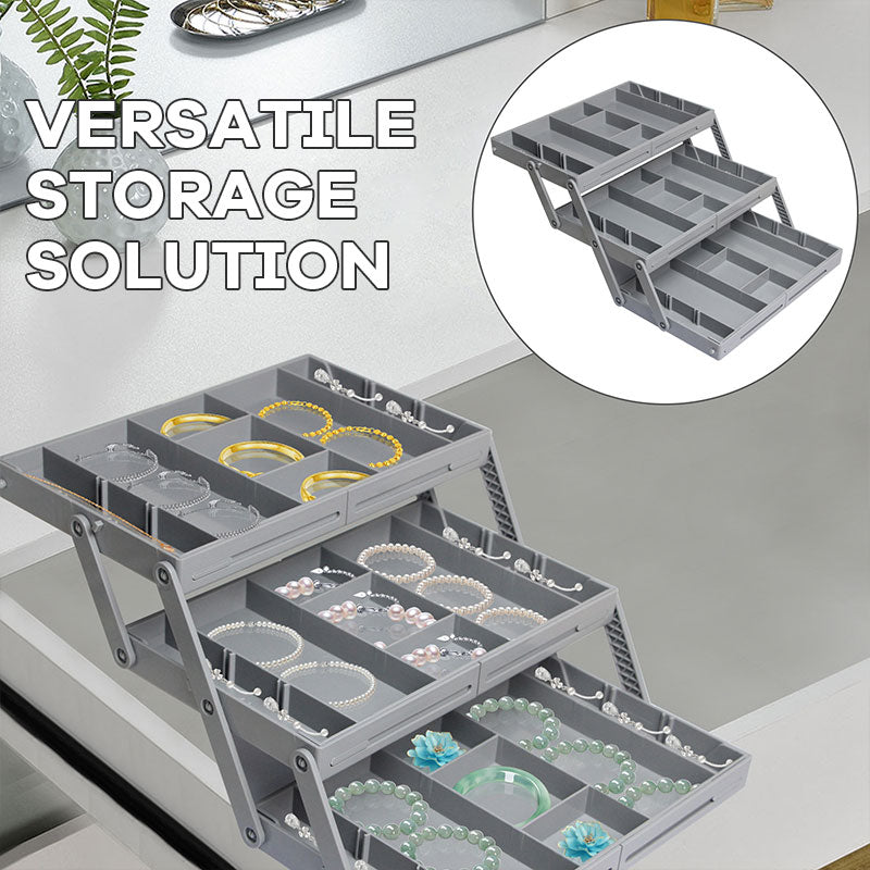 Folding Drawer Storage Box Organizer Space Saving Practical Design