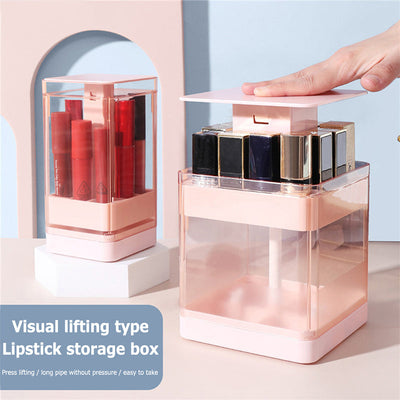 Pressing Design Transparent Cosmetic Display Case For Storage And Organization