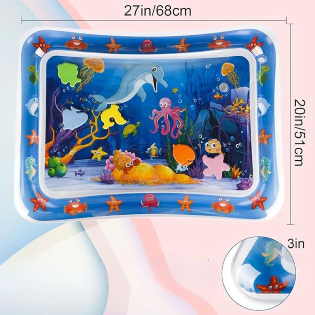 Tummy Time Water Play Mat For Baby Sensory Development And Fun