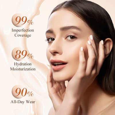 Hydrating Foundation Stick Lightweight Creamy Coverage With Brush