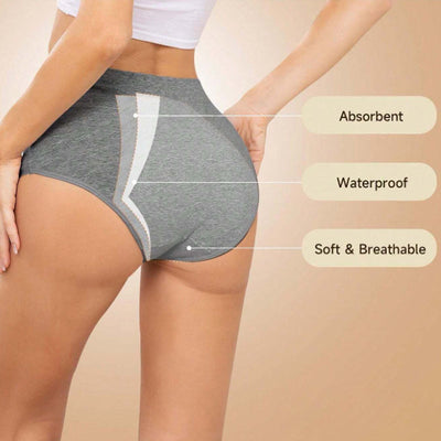 Women's High Waist Cotton Underwear Comfortable Lightweight Breathable