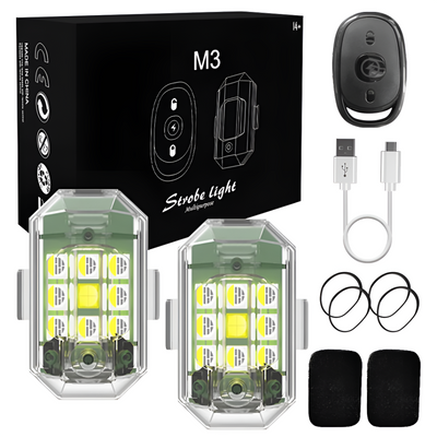 LED Car Strobe Light Waterproof Emergency Flashing Signal Lamp