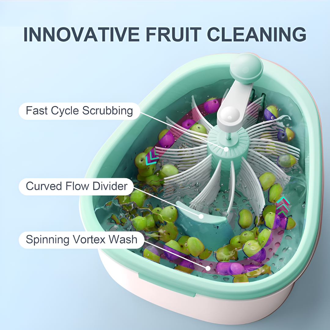 Manual Fruit And Vegetable Spinner Washer For Quick Clean And Dry