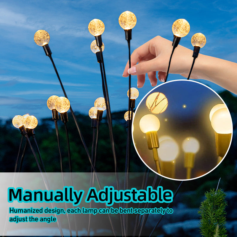Solar Garden Light Starburst Outdoor Decorative Swing Lamp