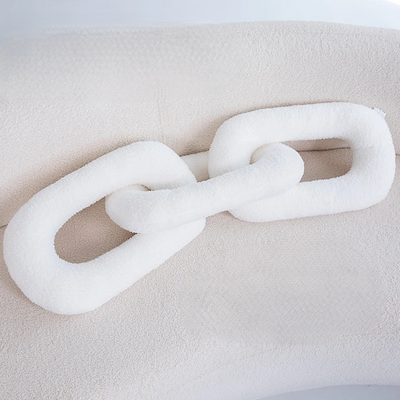 Plush Chain Knot Pillow Soft Decorative Cushion For Sofa And Home