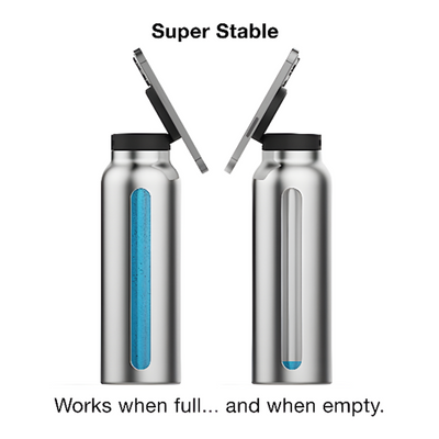 Water Bottle With Magnetic Phone Mount For Hands-Free Convenience