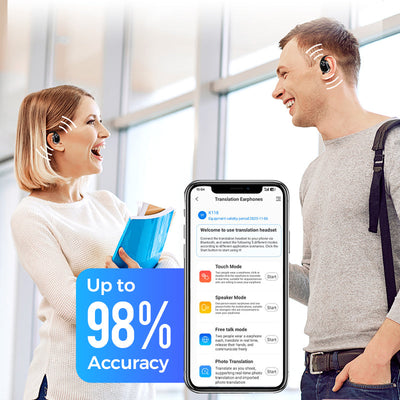 AI Voice Translation Bluetooth Earbuds Wireless Smart Language Translator