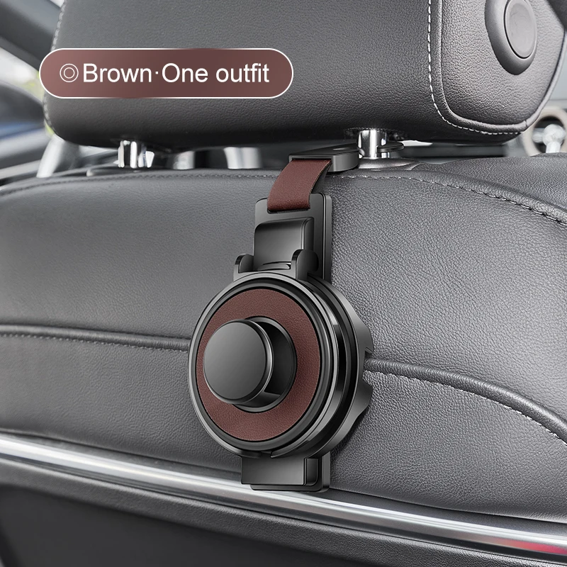 Car Seat Headrest Hook With Cup Holder Multi-Functional Organizer