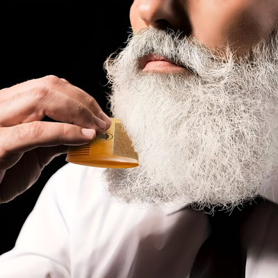 Beard Grooming Kit With Wooden Comb For Smooth Styling
