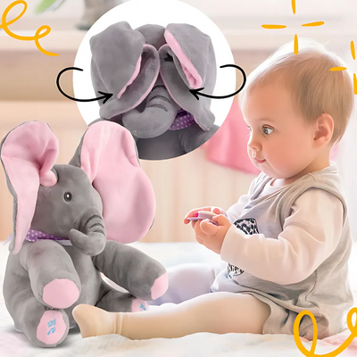 Peek-a-boo Interactive Elephant Toy Singing Plush Animal