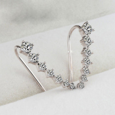 Seven Star Elegant Diamond Stud Earrings For Women