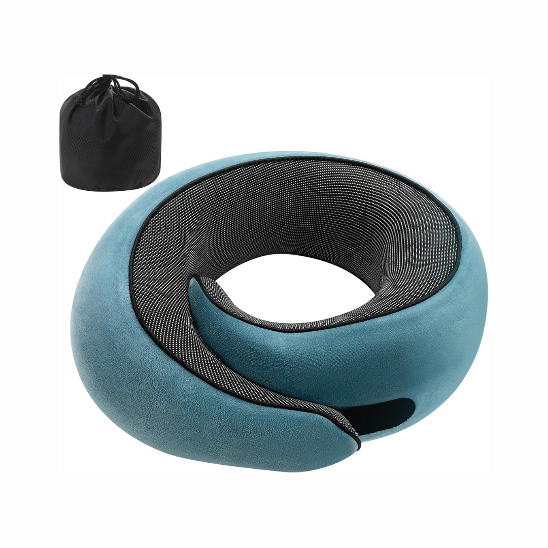 Memory Foam Travel Pillow For Neck Support And Comfort