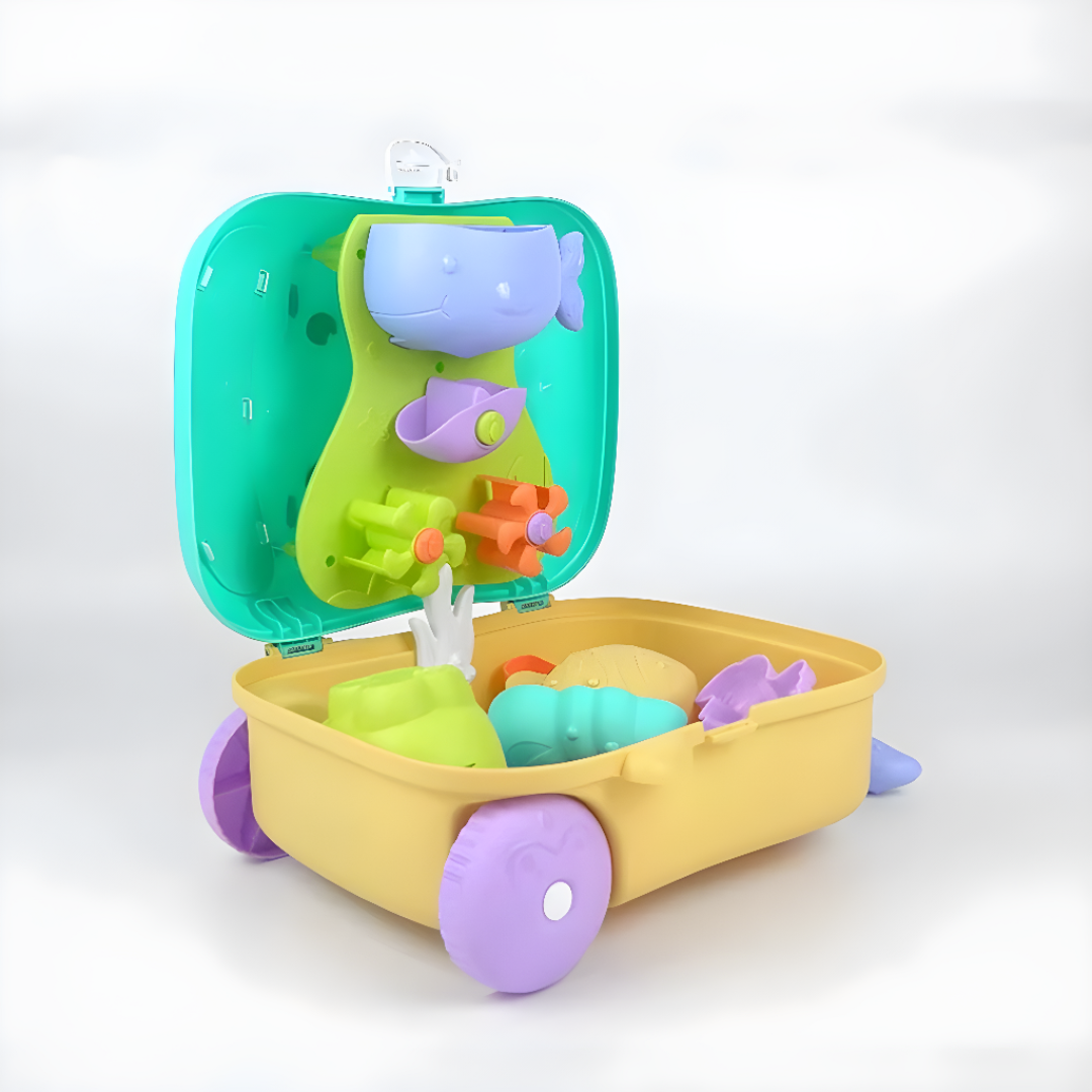 Beach Toy Set For Kids With Portable Carrying Case
