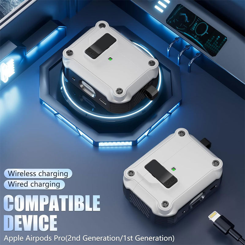 AirPods Second Generation Case Protective Mecha Headphone Set