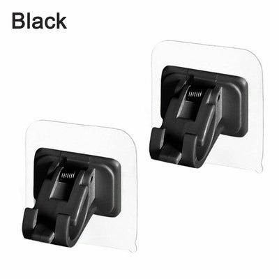 Nail-free Adjustable Curtain Rod Brackets Set Of 2 Holders