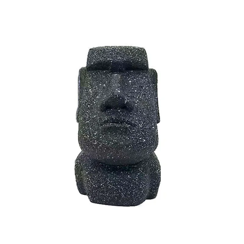 Moai Glasses Holder Resin Statue Easter Island Decor Desktop Accessory