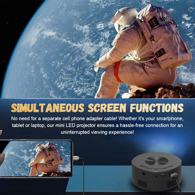 Mini LED Projector Portable Compact Home Theater Cinema Device