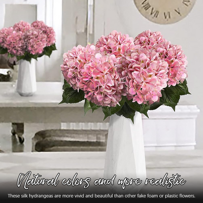 3d Hydrangea Artificial Flower Realistic Decorative Bloom