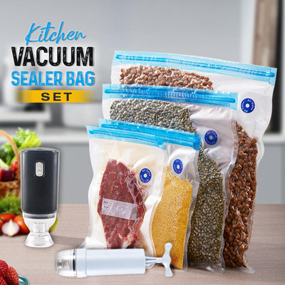 Kitchen Vacuum Sealer Bags Set For Food Storage And Preservation
