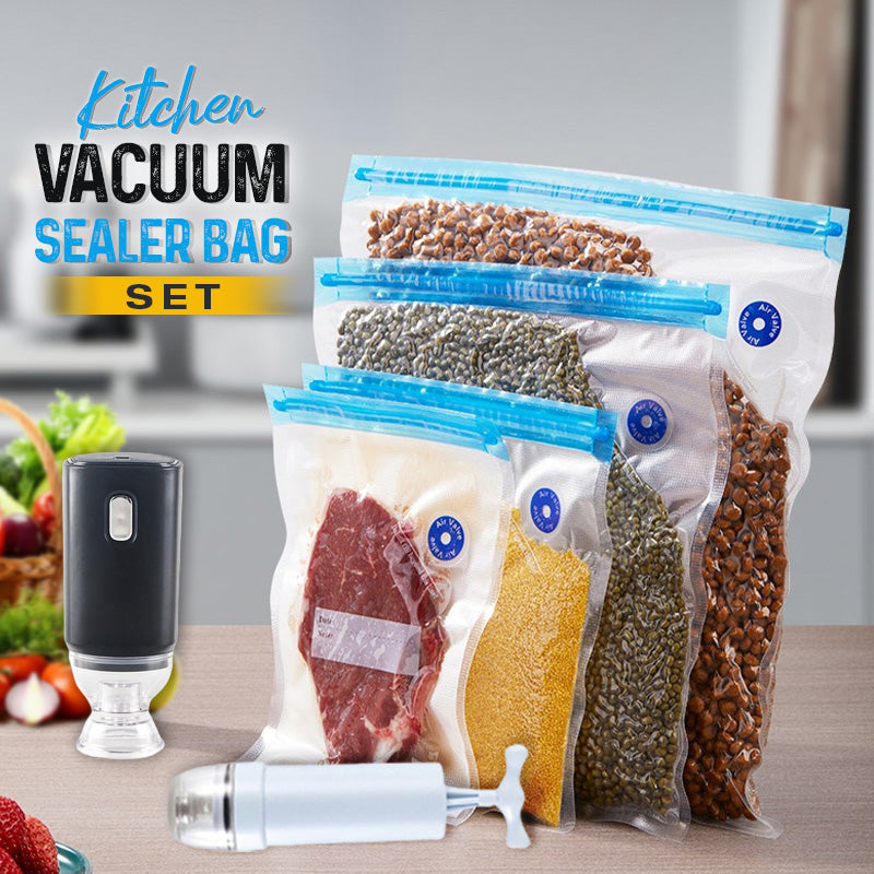 Kitchen Vacuum Sealer Bags Set For Food Storage And Preservation