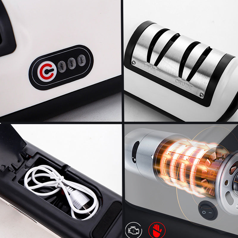USB Rechargeable Electric Knife Sharpener Adjustable For Knives Scissors