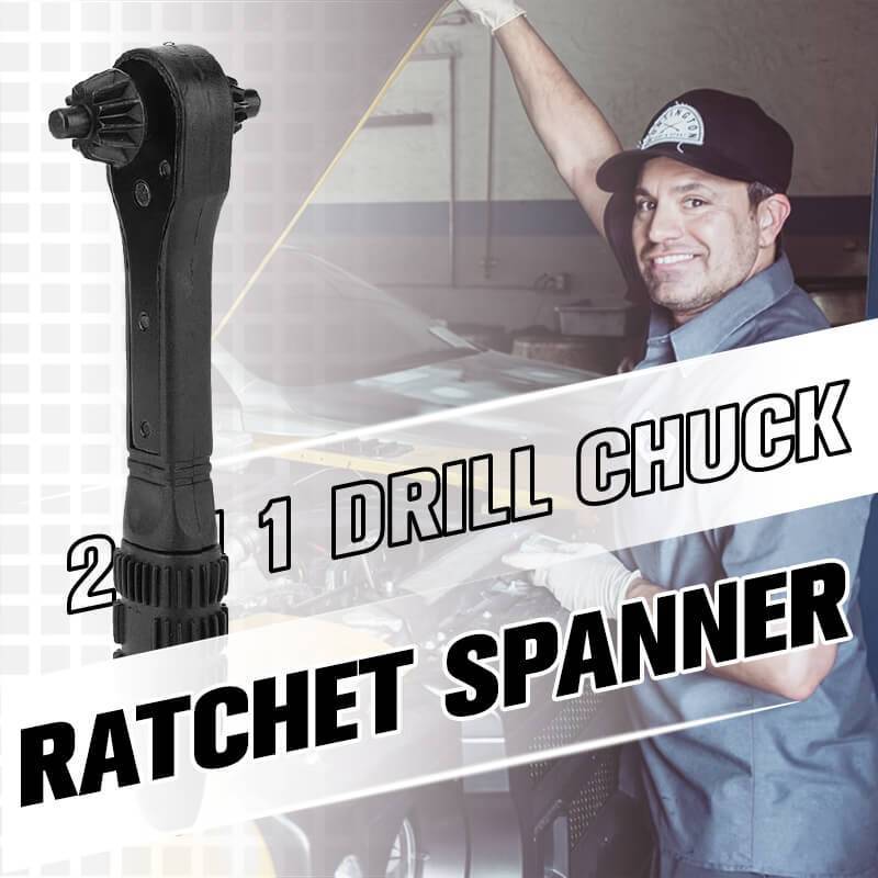 2 In 1 Drill Chuck Ratchet Spanner Multi Functional Tool