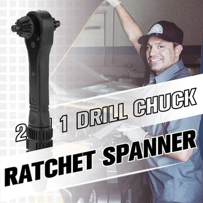 2 In 1 Drill Chuck Ratchet Spanner Multi Functional Tool