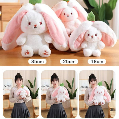 Strawberry Bunny Plush Toy Cute Little Rabbit Fruit Doll Plush