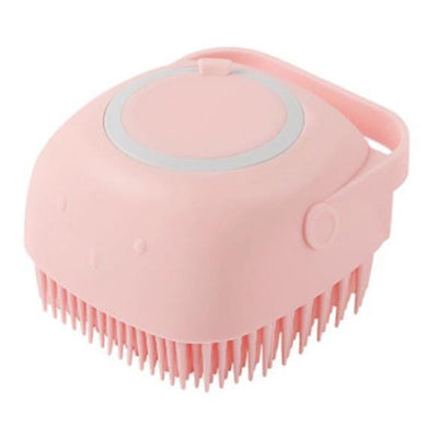 Silicone Dog Grooming Brush Bath Massage Gloves Shampoo Dispenser