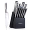 15 Piece Kitchen Knife Set German Stainless Steel With Block And Scissors