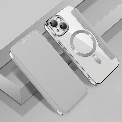 Leather Flip Phone Case For Samsung With Textured Design