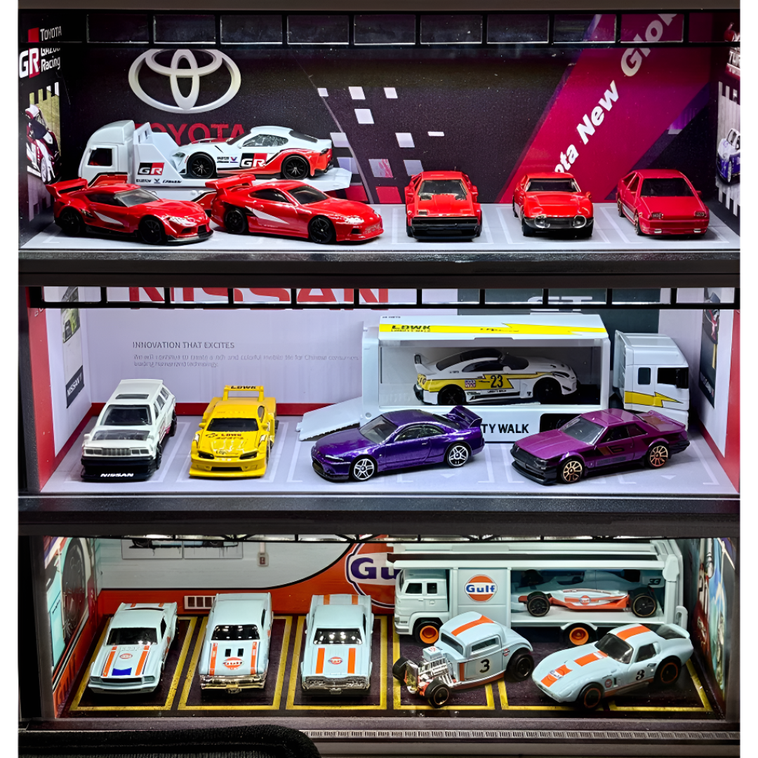 Miniature Car Garage For 1:24 1:43 And 1:64 Model Cars