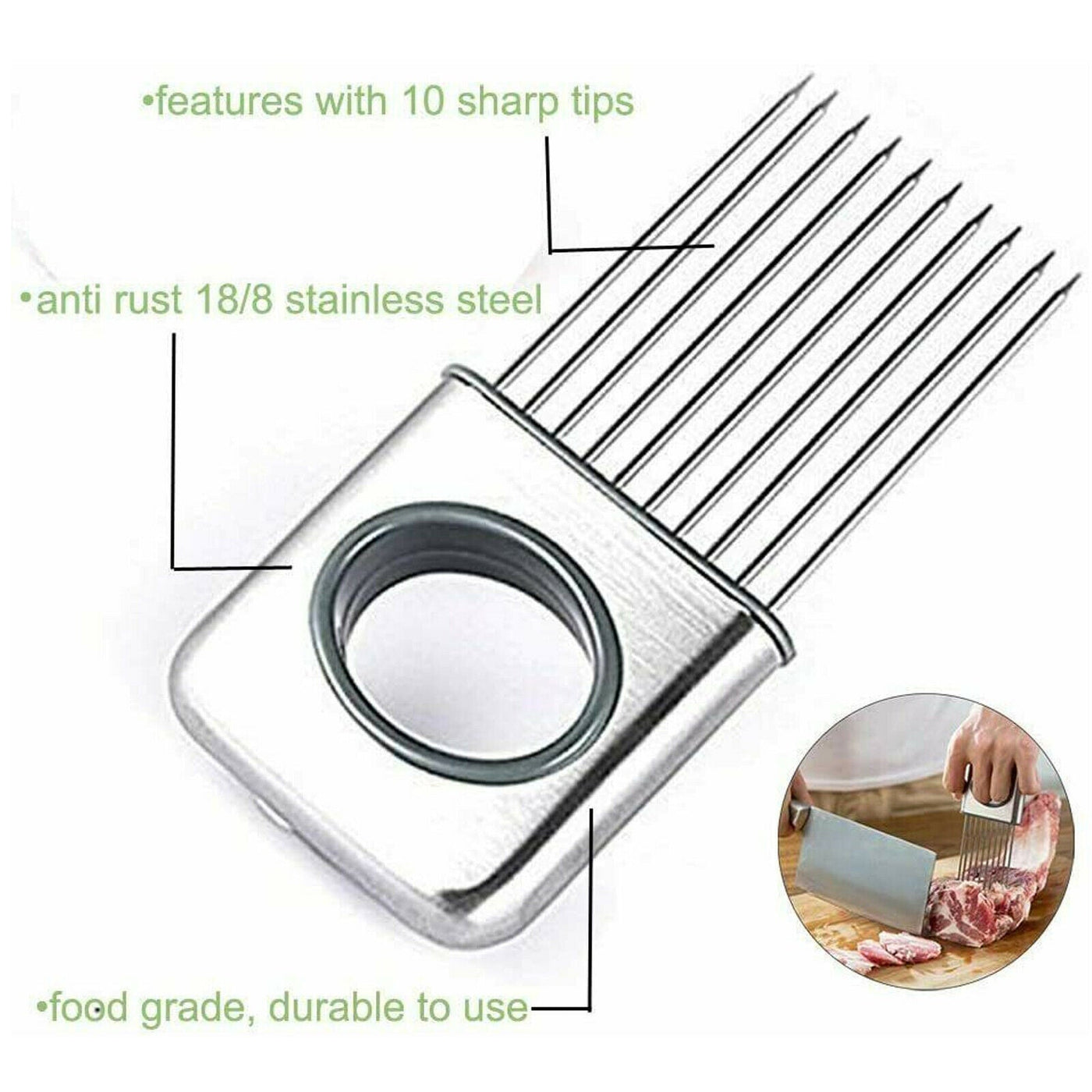 Onion Holder Slicer Stainless Steel Vegetable Tomato Cutting Tool