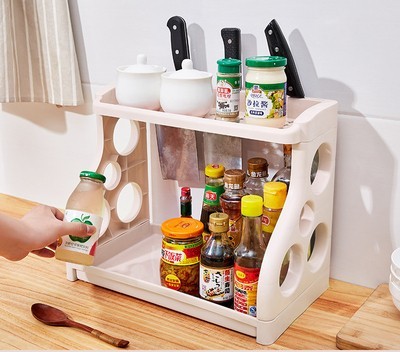 Multilayer Kitchen Storage Rack Shelving Organizer For Supplies