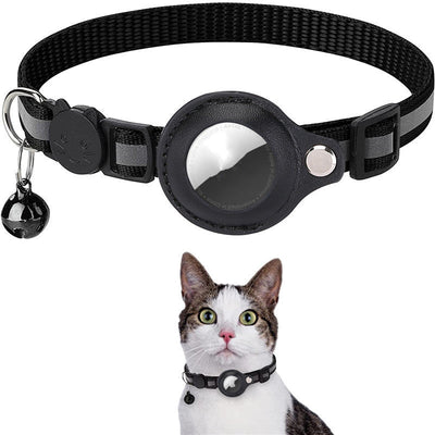 Reflective Airtag Collar Waterproof Nylon Holder Case For Pets