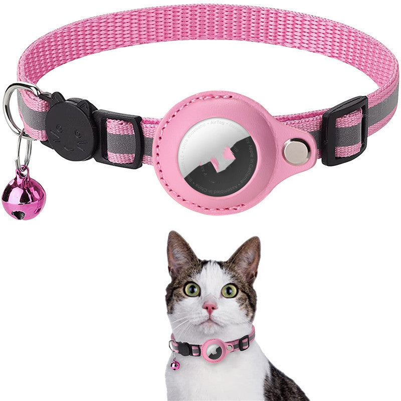 Reflective Airtag Collar Waterproof Nylon Holder Case For Pets
