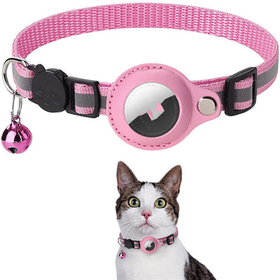 Reflective Airtag Collar Waterproof Nylon Holder Case For Pets