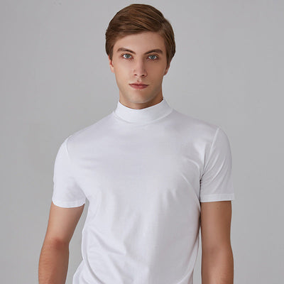 Men's Slim Fit T-shirt With Collar Stylish Casual Wear
