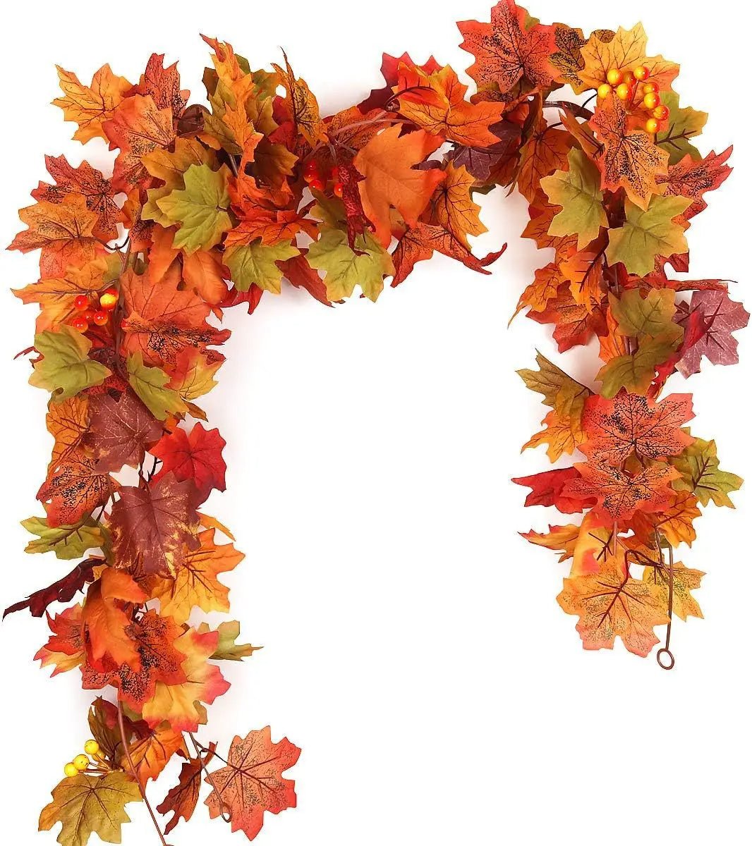 Autumn Maple Leaf Garland Lush Vine Fall Thanksgiving Decoration
