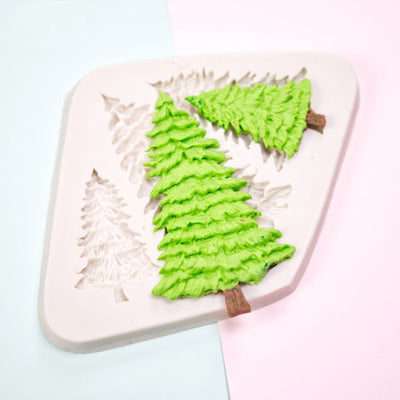 Christmas Tree Baking Mold Silicone 3 Hole Holiday Cake Molder