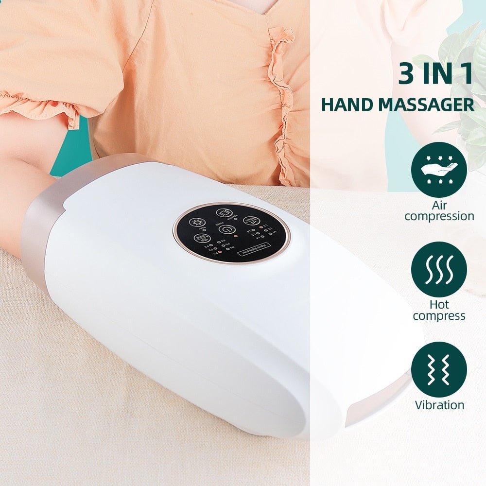 Electric Hand Massager Wireless Hot Compress Therapy For Pain Relief