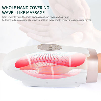 Electric Hand Massager Wireless Hot Compress Therapy For Pain Relief