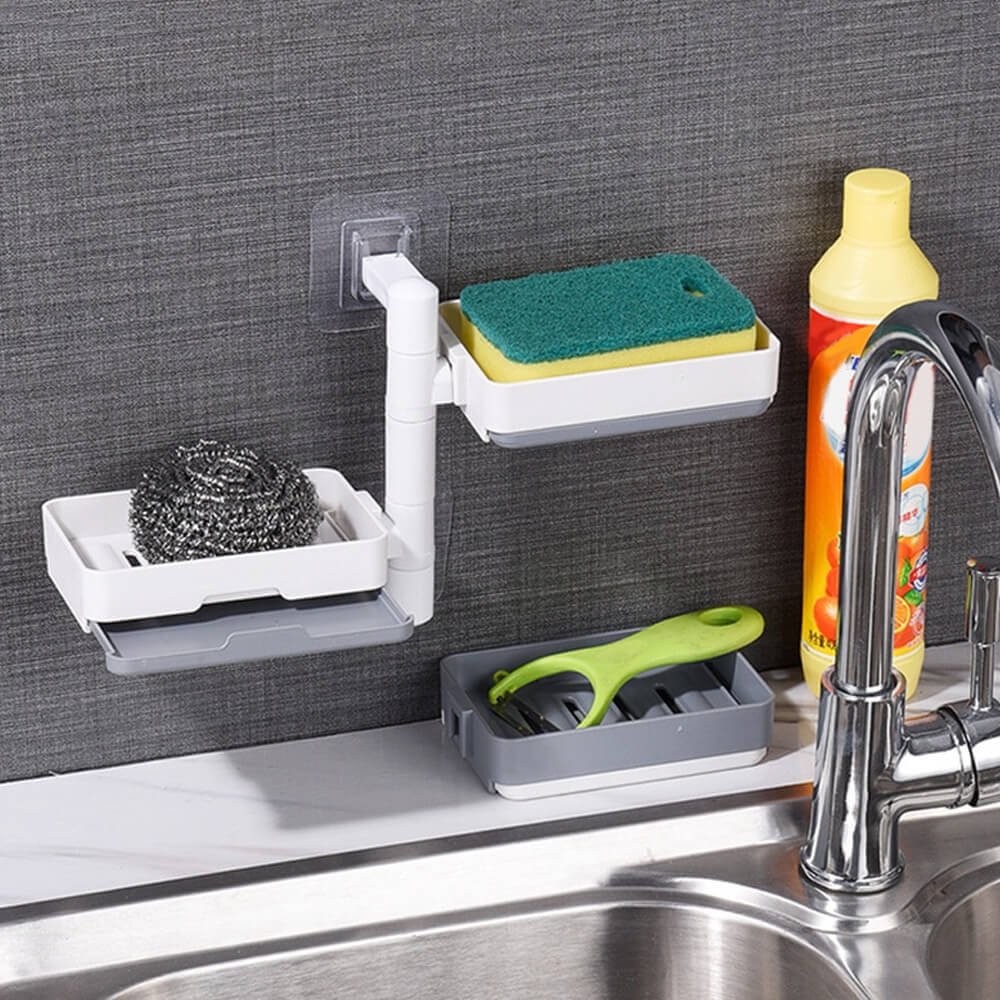 Soap Holder 3 Layered Wall Mounted Shower Shampoo Bar Organizer