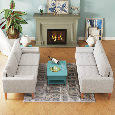 3-Seater Sofa Comfortable Living Room And Bedroom Seating Couch