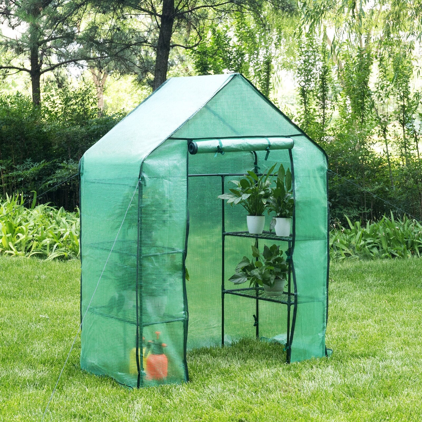 Portable Greenhouse With 3 Tiers And 6 Shelves For Garden Plants