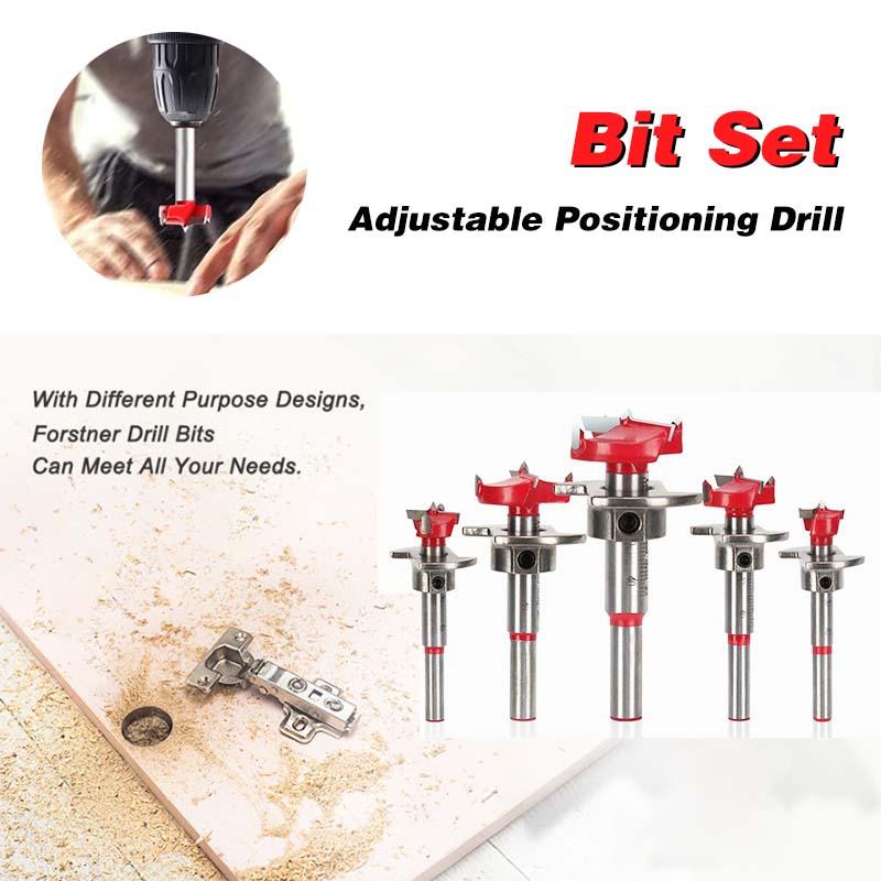 Positioning Forstner Drill Bit Set For Precision Woodworking Tasks