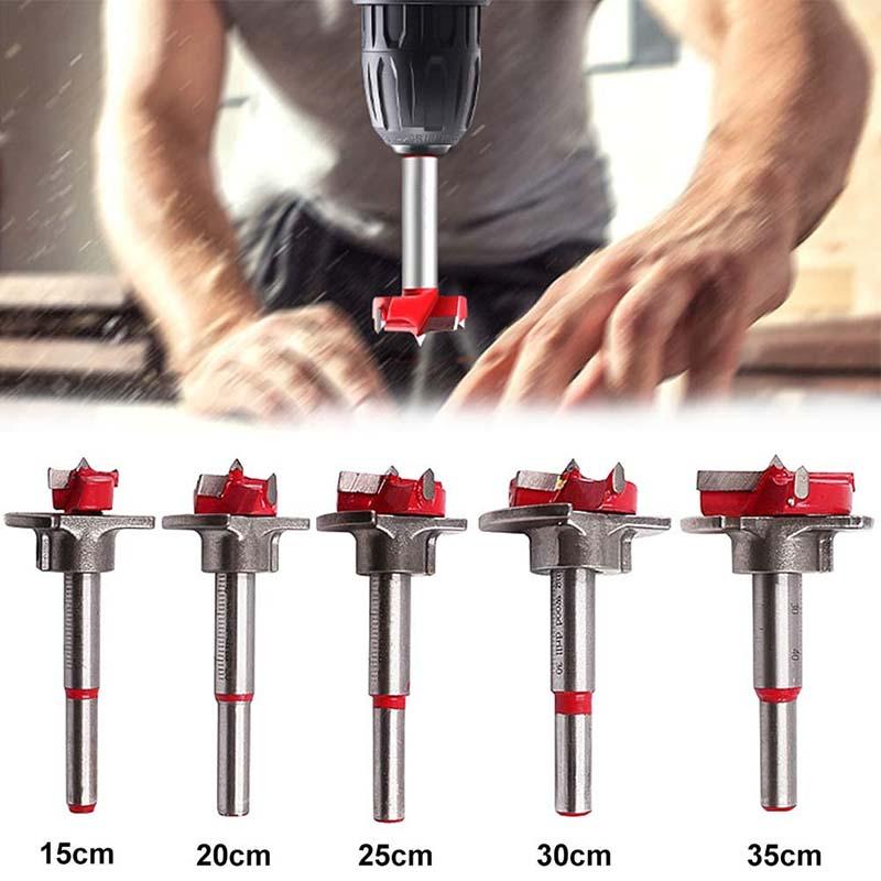 Positioning Forstner Drill Bit Set For Precision Woodworking Tasks