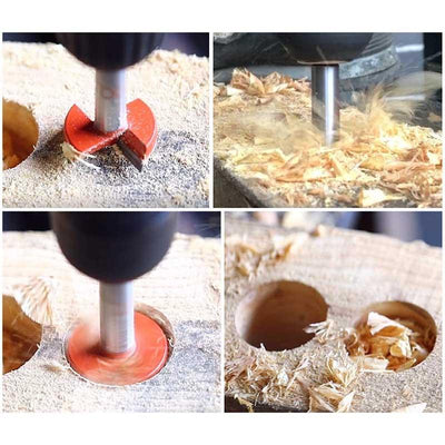 Positioning Forstner Drill Bit Set For Precision Woodworking Tasks